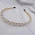 Women's Simple Style Classic Style Solid Color Imitation Pearl Inlay Pearl Hair Band