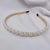 Women's Simple Style Classic Style Solid Color Imitation Pearl Inlay Pearl Hair Band