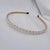 Women's Simple Style Classic Style Solid Color Imitation Pearl Inlay Pearl Hair Band