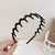 Women's Simple Style Classic Style Solid Color Plastic Resin Hair Band