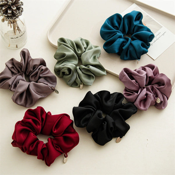 Women's Simple Style Classic Style Solid Color Satin Hair Tie