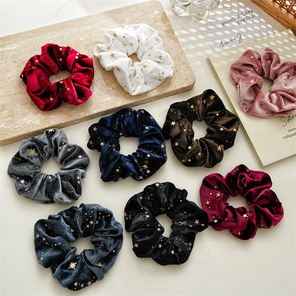 Women's Simple Style Classic Style Star Flannel Hair Tie