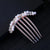 Women's Simple Style Color Block Alloy Inlay Zircon Hair Combs