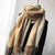 Women's Simple Style Color Block Imitation Cashmere Scarf