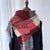 Women's Simple Style Color Block Imitation Cashmere Tassel Scarf