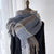 Women's Simple Style Color Block Imitation Cashmere Tassel Scarf