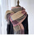 Women's Simple Style Color Block Imitation Cashmere Tassel Scarf