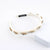 Women's Simple Style Color Block Plastic Inlay Rhinestones Hair Band