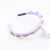 Women's Simple Style Color Block Plastic Inlay Rhinestones Hair Band