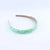 Women's Simple Style Color Block Plastic Inlay Rhinestones Hair Band