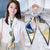 Women's Simple Style Color Block Polyester Printing Silk Scarf