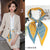 Women's Simple Style Color Block Polyester Printing Silk Scarf