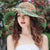 Women's Simple Style Color Block Printing Big Eaves Sun Hat