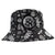 Women's Simple Style Color Block Printing Flat Eaves Bucket Hat