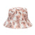 Women's Simple Style Color Block Printing Flat Eaves Bucket Hat