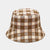 Women's Simple Style Color Block Printing Flat Eaves Bucket Hat