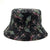 Women's Simple Style Color Block Printing Flat Eaves Bucket Hat