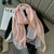 Women's Simple Style Color Block Satin Pearl Silk Scarf