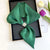 Women's Simple Style Commute Color Block Imitated Silk Silk Scarf