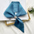 Women's Simple Style Commute Color Block Imitated Silk Silk Scarf