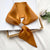 Women's Simple Style Commute Color Block Imitated Silk Silk Scarf