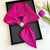 Women's Simple Style Commute Color Block Imitated Silk Silk Scarf