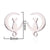 Women's Simple Style Dog Cat Stainless Steel No Inlaid Ear Studs Plating Stainless Steel Earrings