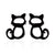 Women's Simple Style Dog Cat Stainless Steel No Inlaid Ear Studs Plating Stainless Steel Earrings