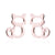 Women's Simple Style Dog Cat Stainless Steel No Inlaid Ear Studs Plating Stainless Steel Earrings