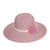 Women's Simple Style Flower Big Eaves Straw Hat