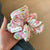 Women's Simple Style Flower Cloth Printing Hair Tie