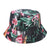 Women's Simple Style Flower Printing Flat Eaves Bucket Hat