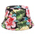 Women's Simple Style Flower Printing Flat Eaves Bucket Hat