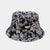 Women's Simple Style Flower Printing Flat Eaves Bucket Hat