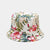 Women's Simple Style Flower Printing Flat Eaves Bucket Hat