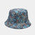 Women's Simple Style Flower Printing Flat Eaves Bucket Hat