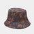 Women's Simple Style Flower Printing Flat Eaves Bucket Hat