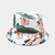 Women's Simple Style Flower Printing Flat Eaves Bucket Hat