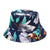 Women's Simple Style Flower Printing Flat Eaves Bucket Hat