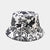 Women's Simple Style Flower Printing Flat Eaves Bucket Hat