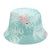 Women's Simple Style Flower Printing Flat Eaves Bucket Hat