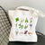 Women's Simple Style Flower Shopping Bags