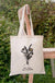 Women's Simple Style Flower Shopping Bags