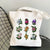 Women's Simple Style Flower Shopping Bags