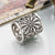 Women's Simple Style Geometric Alloy Enamel Pearl Hollow Out Scarf Ring