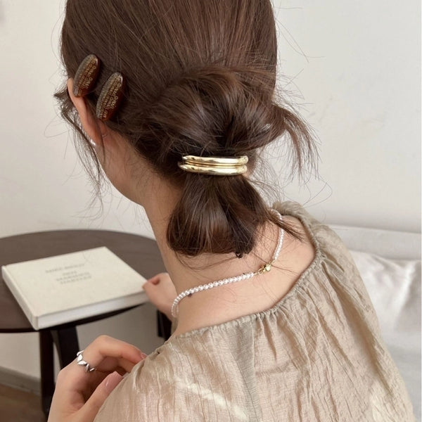 Women's Simple Style Geometric Alloy Hair Tie