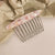 Women's Simple Style Geometric Alloy Insert Comb