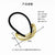 Women's Simple Style Geometric Alloy Plating Hair Tie