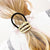 Women's Simple Style Geometric Alloy Plating Hair Tie