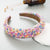 Women's Simple Style Geometric Cloth Resin Beaded Hair Band